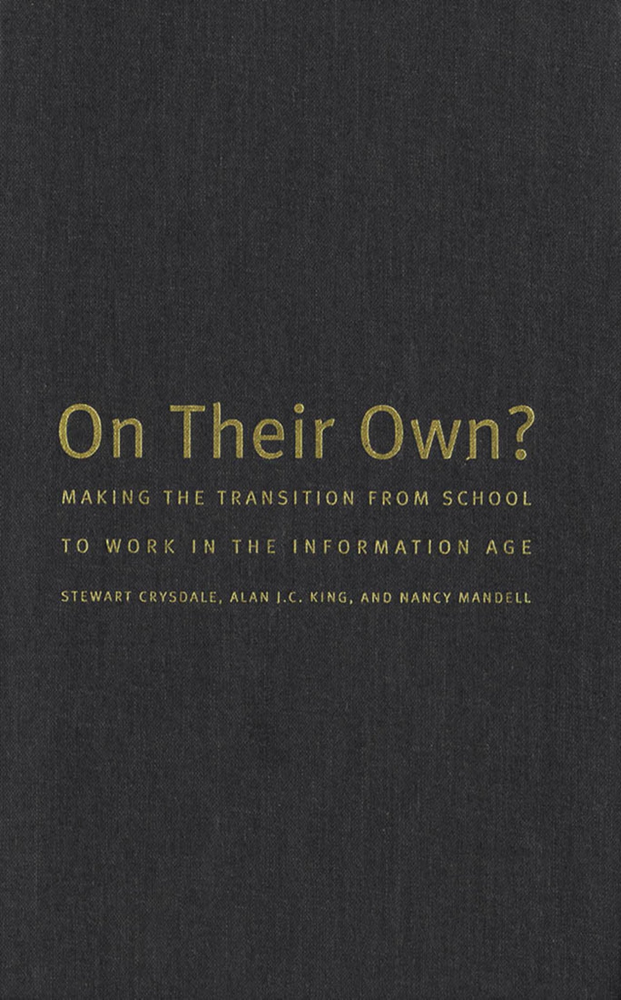 Cover image for On Their Own? ISBN 9780773567436