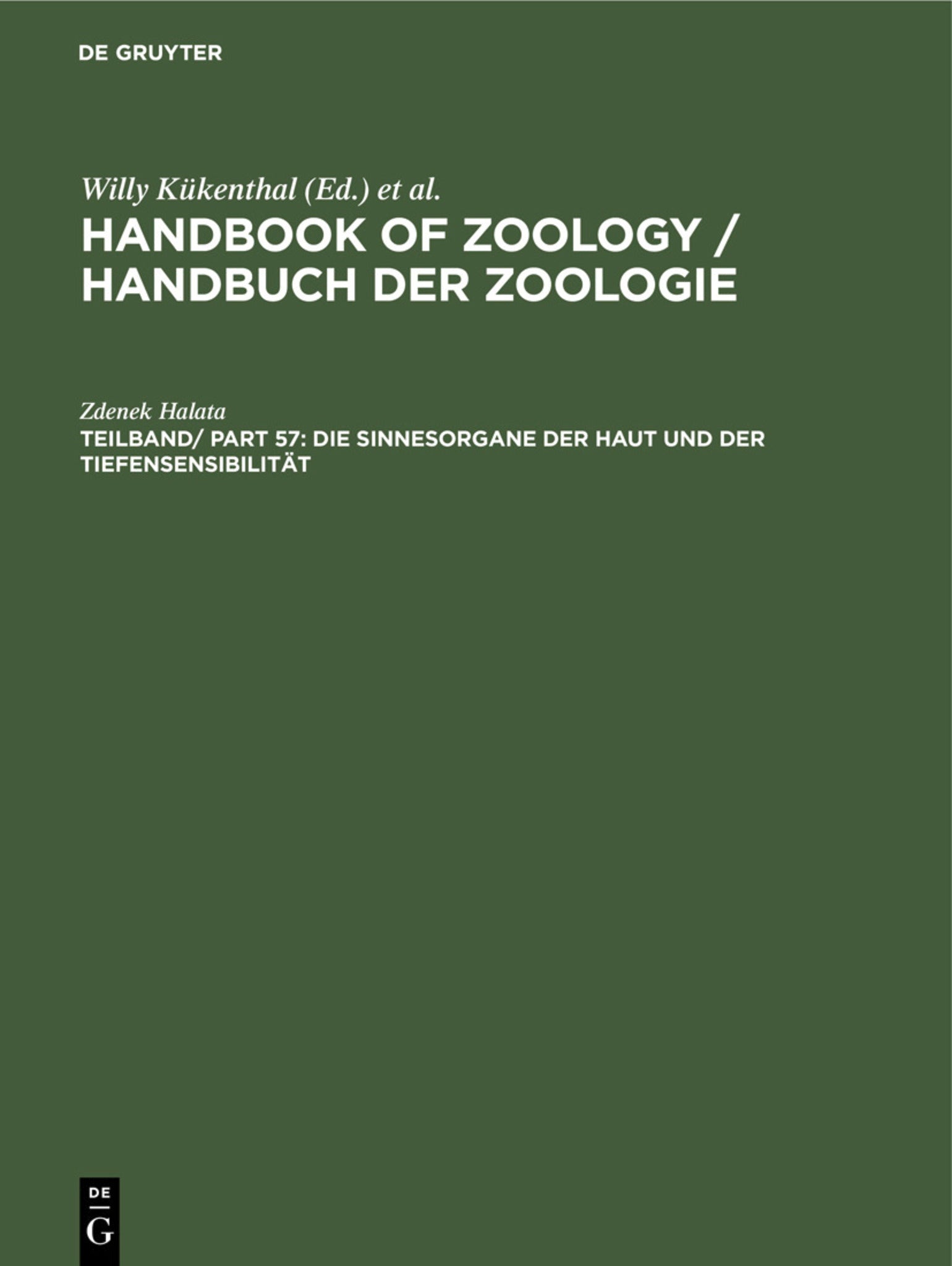Die Sinnesorgane der Haut und der Tiefensensibilität