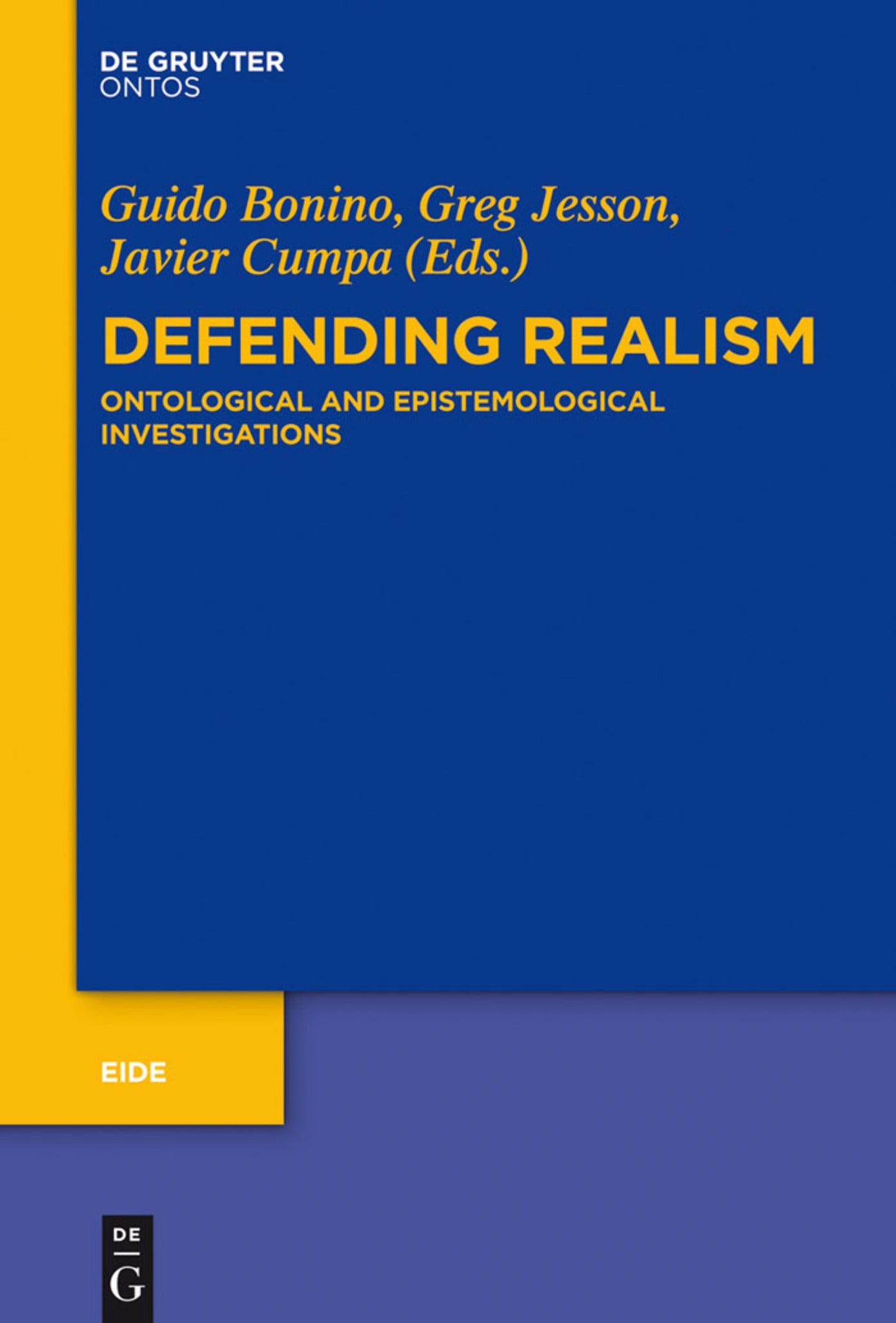 Cover image for Defending Realism ISBN 9781614517696