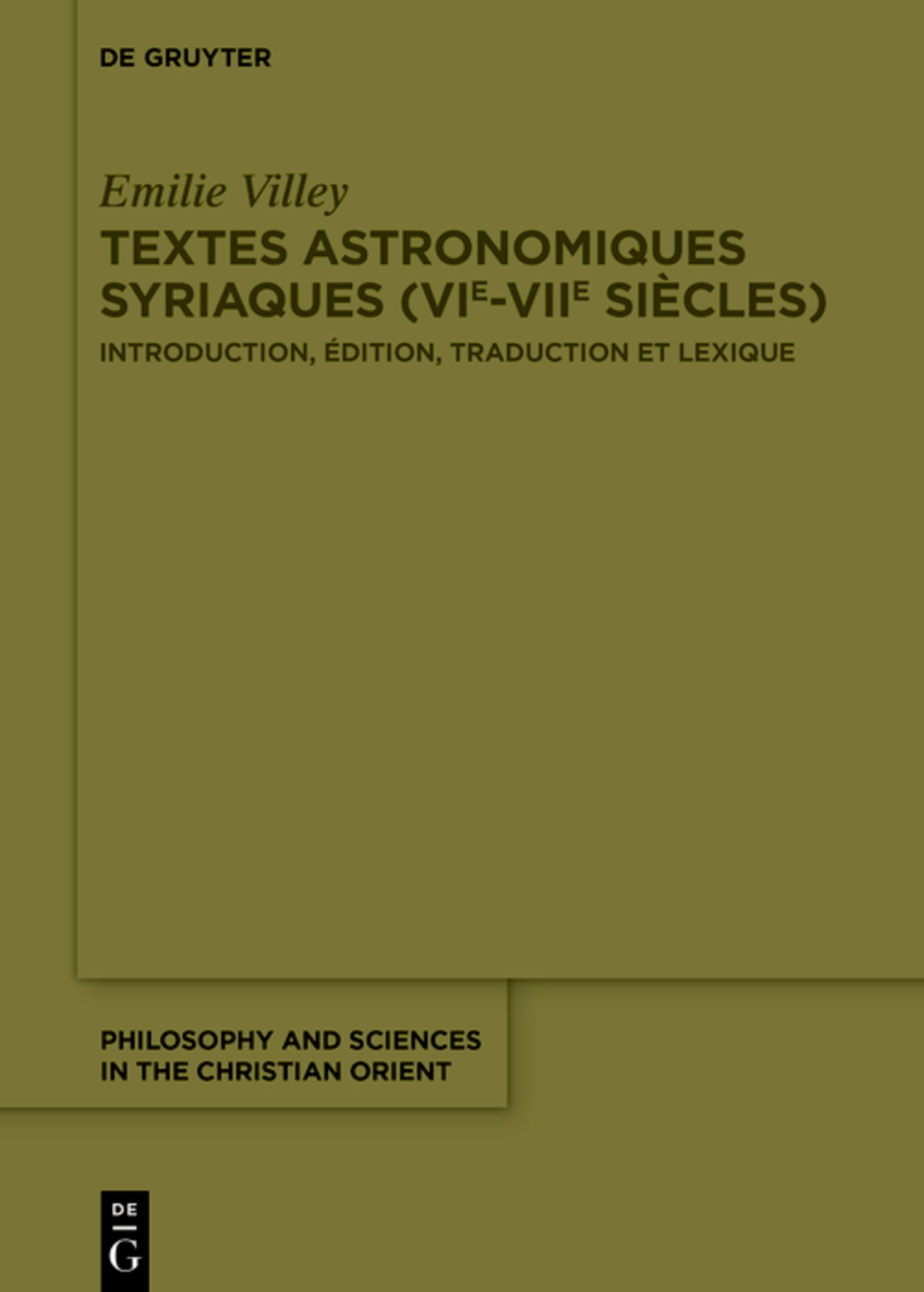 Textes astronomiques syriaques (VIe–VIIe siècles)