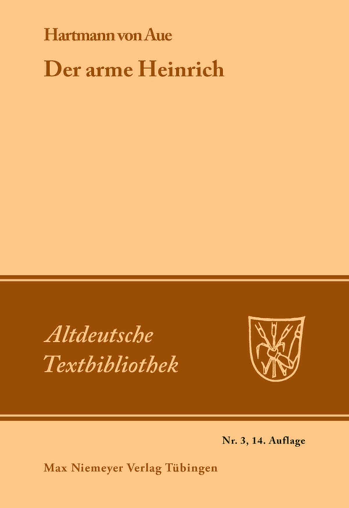 Cover image for Der arme Heinrich ISBN 9783110982015