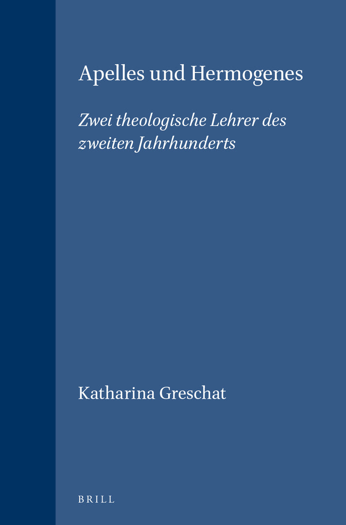 Cover image for Apelles und Hermogenes ISBN 9789004115491