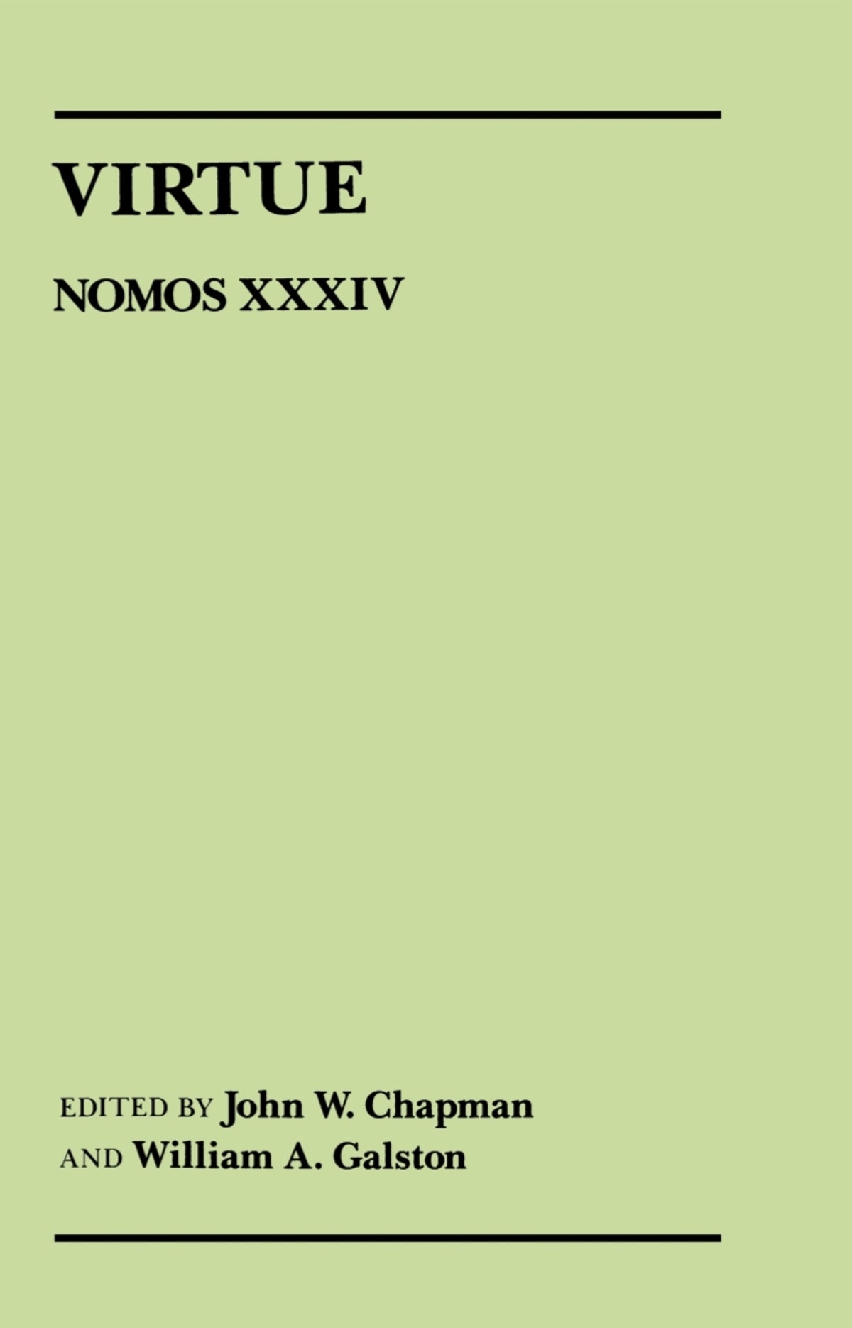 Cover image for Virtue ISBN 9780814714997
