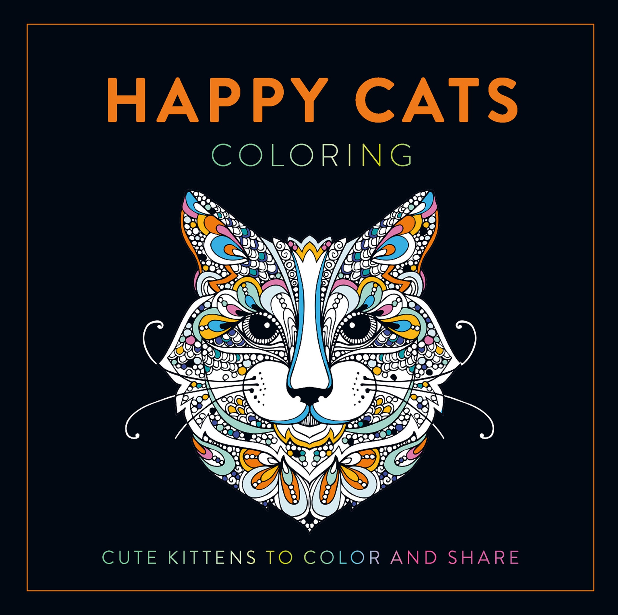 Cover image for Happy Cats Coloring ISBN 9781915751614