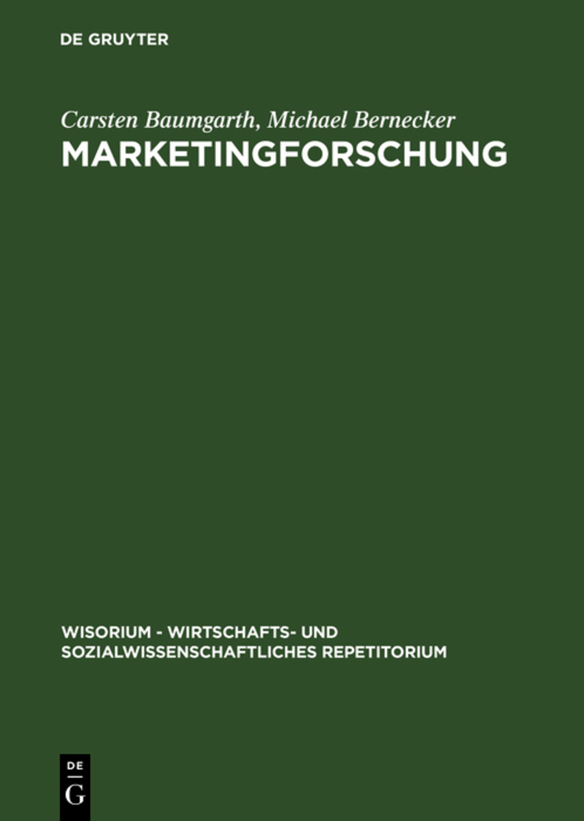 Cover image for Marketingforschung ISBN 9783486250428