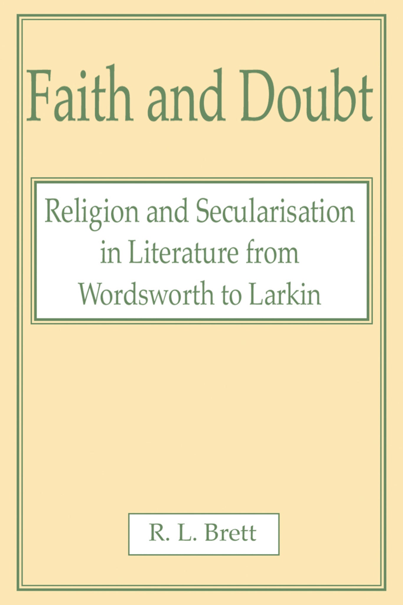 Cover image for Faith and Doubt ISBN 9780227679418