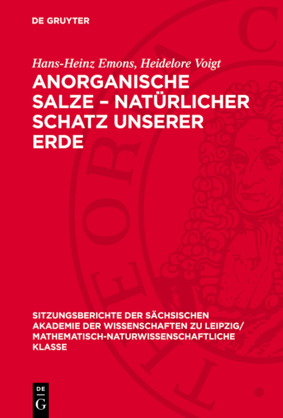 Cover image for Anorganische Salze – Natürlicher Schatz unserer Erde ISBN 9783112725702