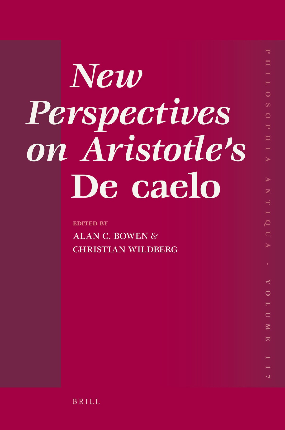 Cover image for New Perspectives on Aristotle's De caelo ISBN 9789004173767