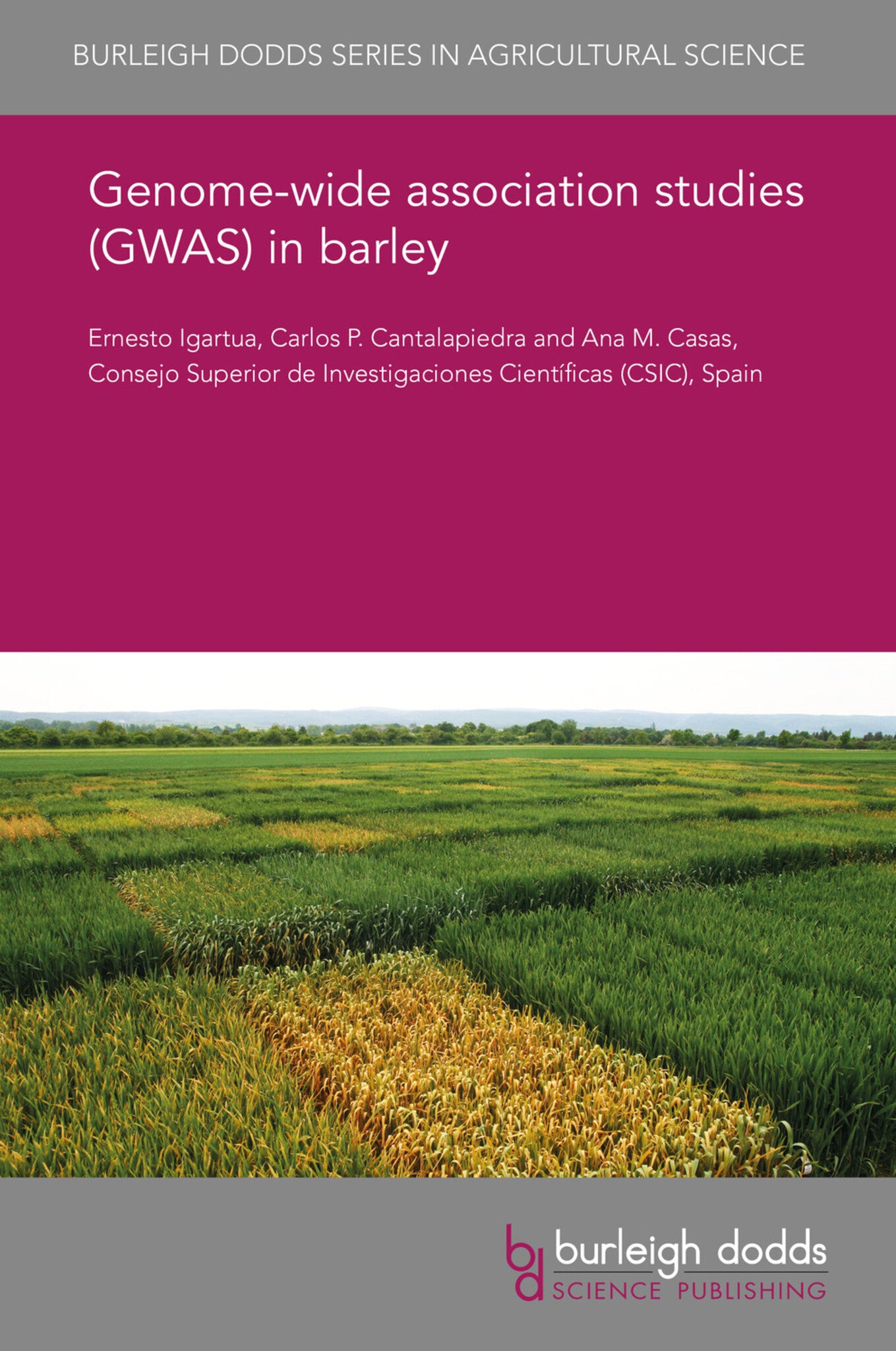 Cover image for Genome-wide association studies (GWAS) in barley ISBN 9781838798376