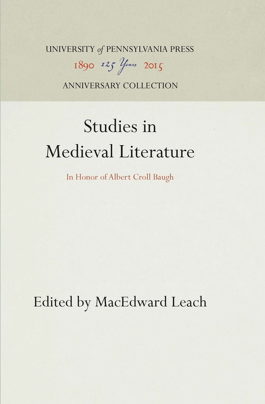 Studies in Medieval Literature