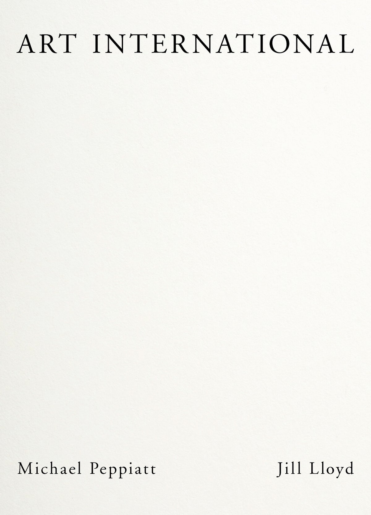 Cover image for Art International ISBN 9781967751778