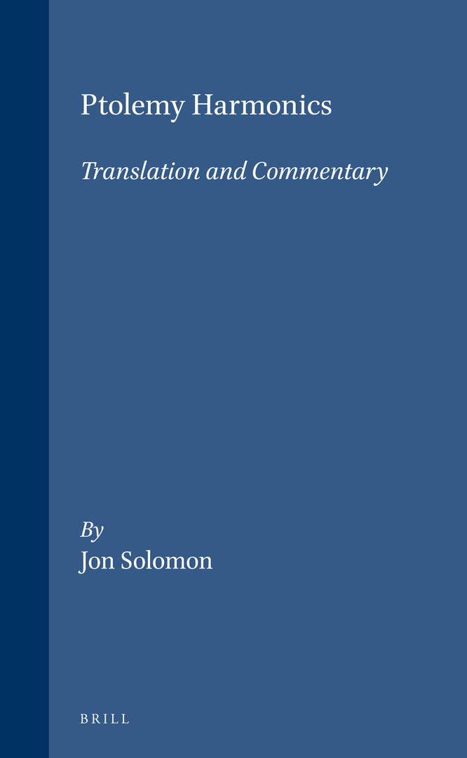 Cover image for Ptolemy Harmonics ISBN 9789004115910