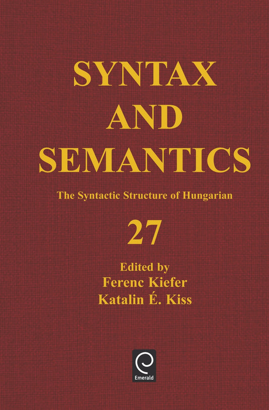 The Syntactic Structure of Hungarian