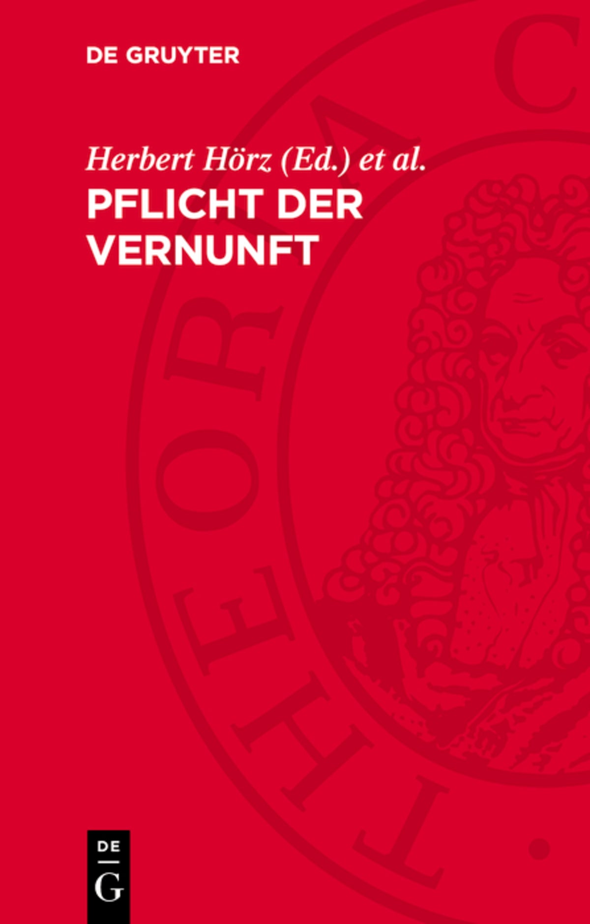 Cover image for Pflicht der Vernunft ISBN 9783112731246