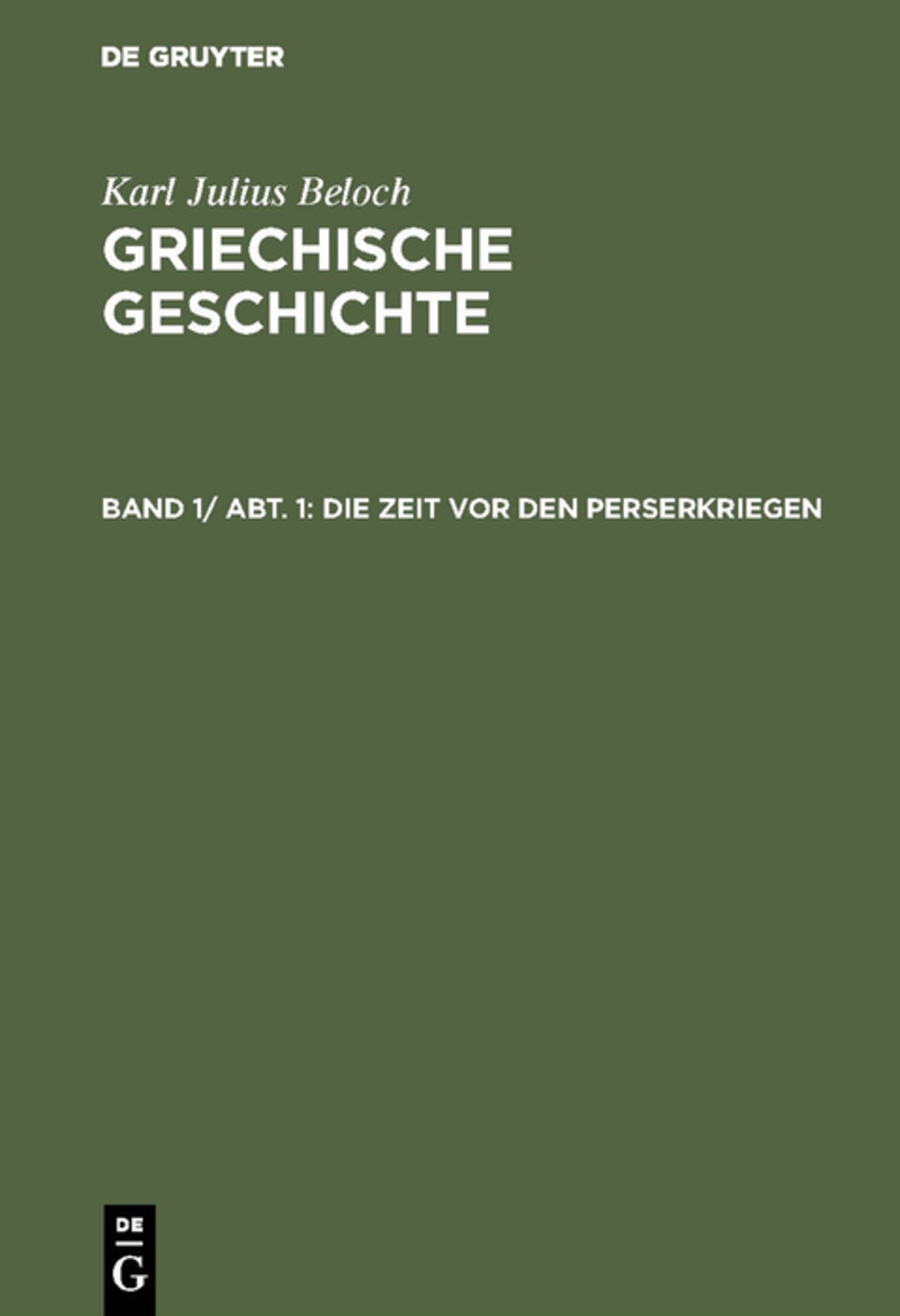 Die Zeit vor den Perserkriegen