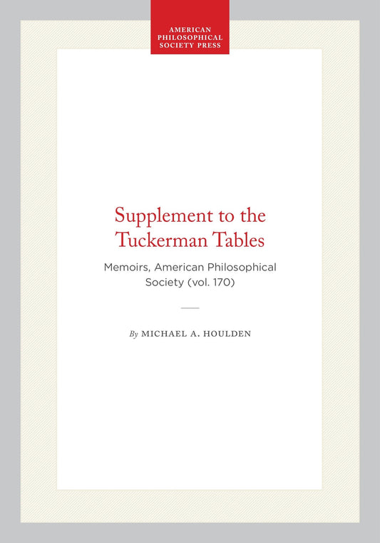 Supplement to the Tuckerman Tables