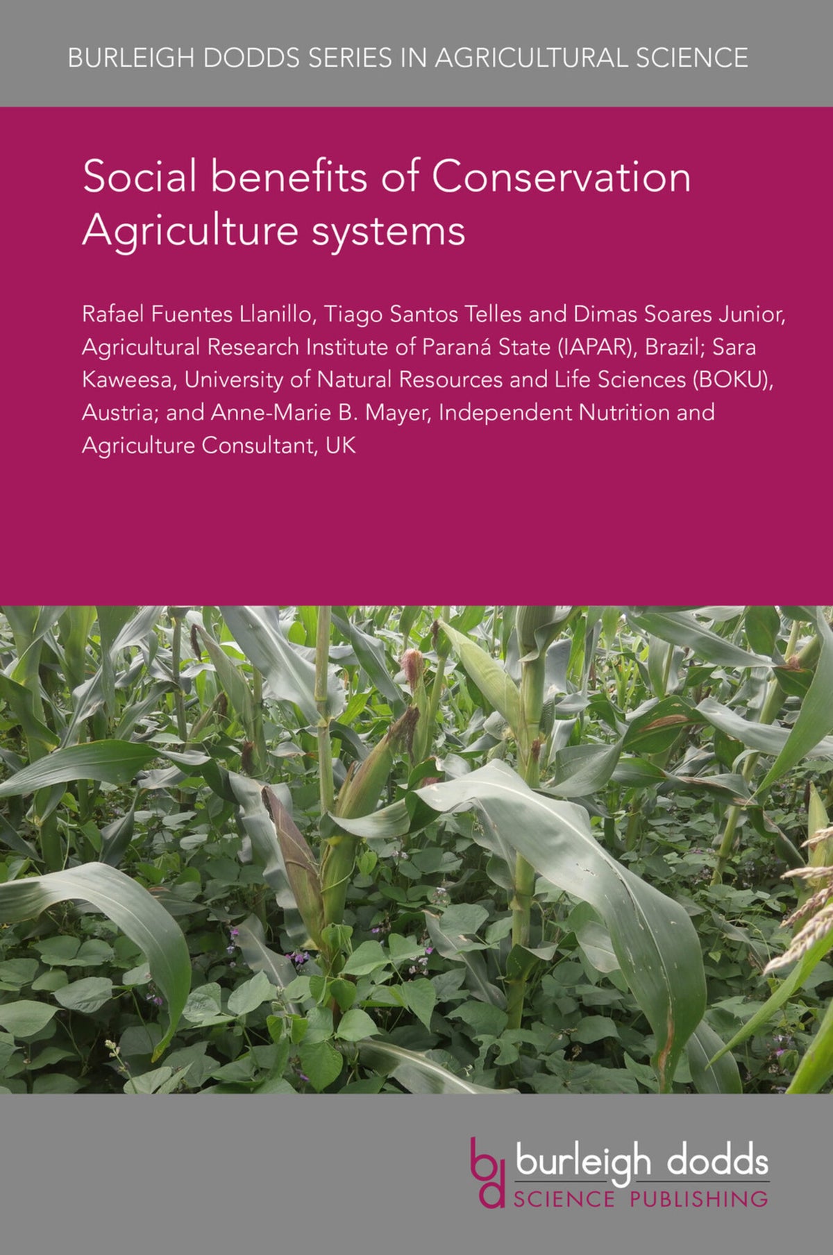 Cover image for Social benefits of Conservation Agriculture systems ISBN 9781786765963