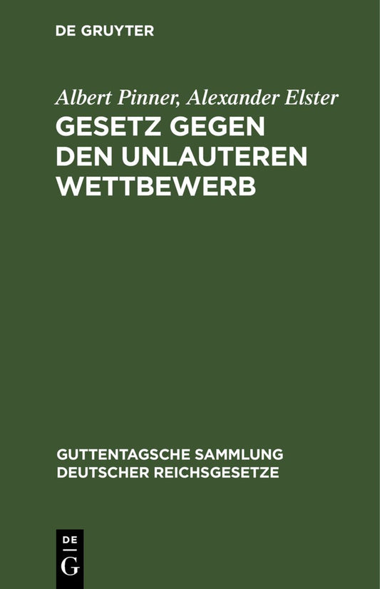 Gesetz gegen den unlauteren Wettbewerb