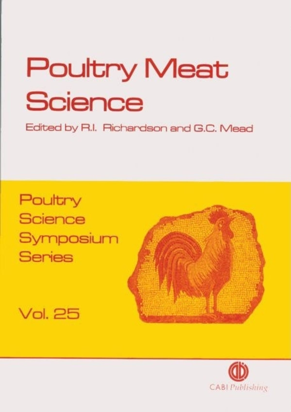 Cover image for Poultry Meat Science ISBN 9780851992372