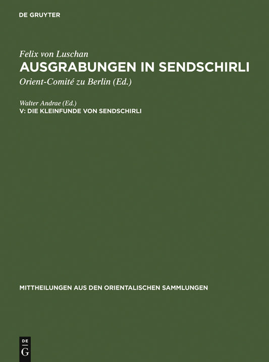 Die Kleinfunde von Sendschirli