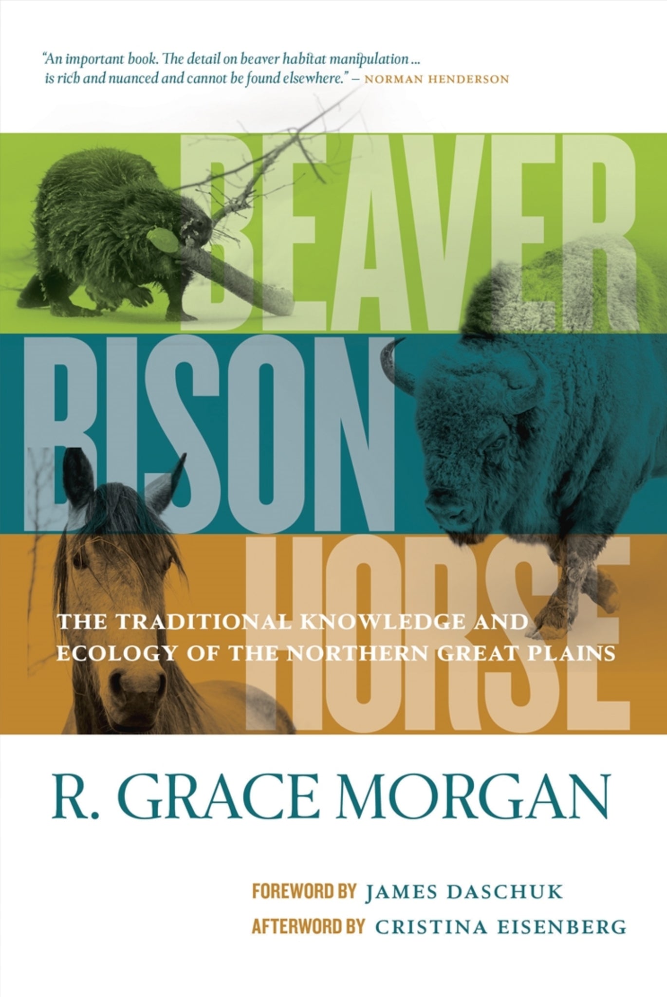 Cover image for Beaver, Bison, Horse ISBN 9780889777941