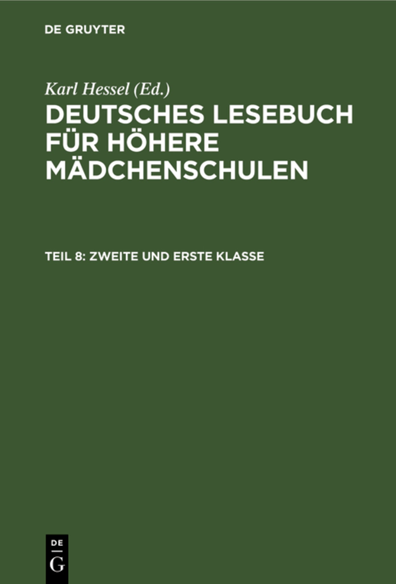 Zweite und erste Klasse