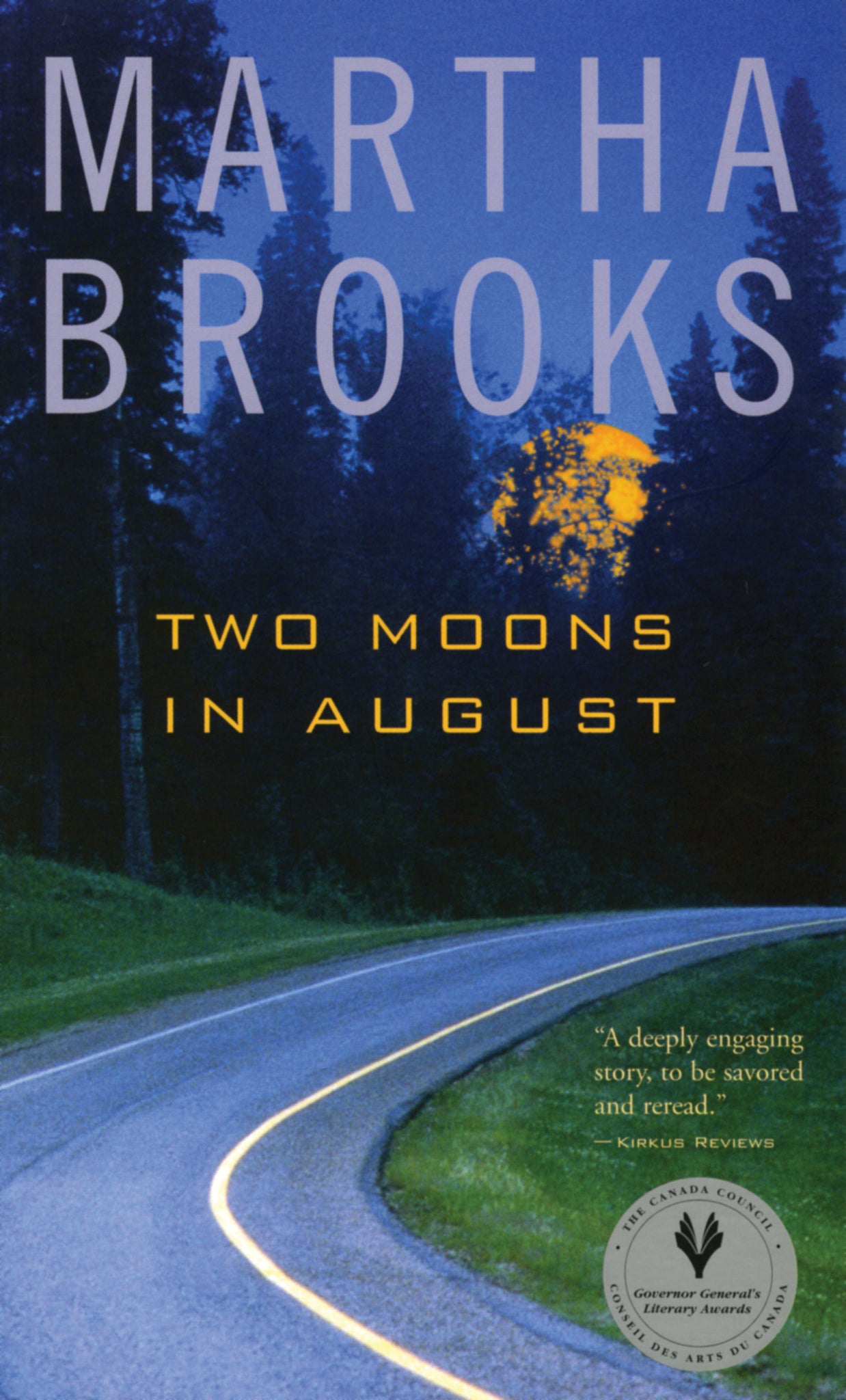 Cover image for Two Moons in August ISBN 9780888998651