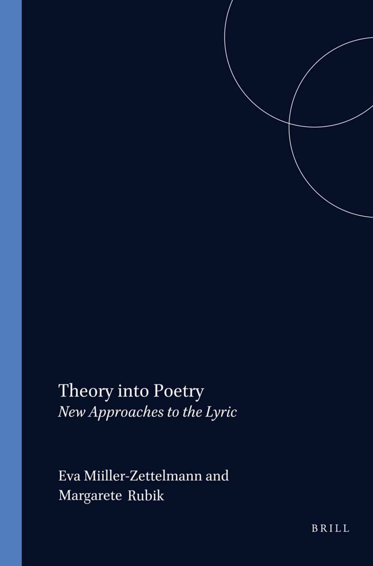 Cover image for Theory into Poetry ISBN 9789042019065