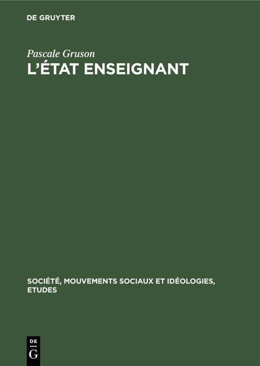 L’État enseignant