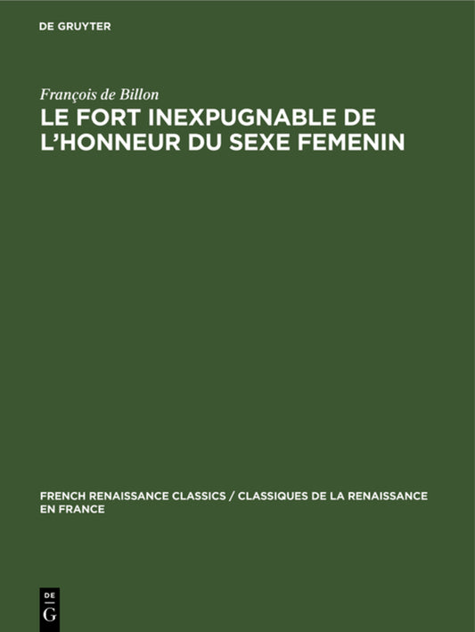 Le Fort inexpugnable de l’honneur du sexe Femenin