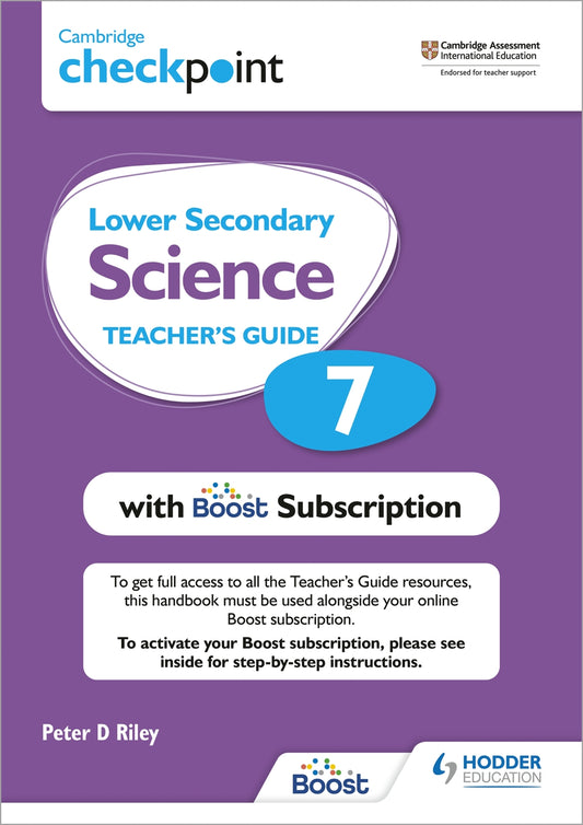Cambridge Checkpoint Lower Secondary Science Teacher's Guide 7 with Boost Subscription Booklet