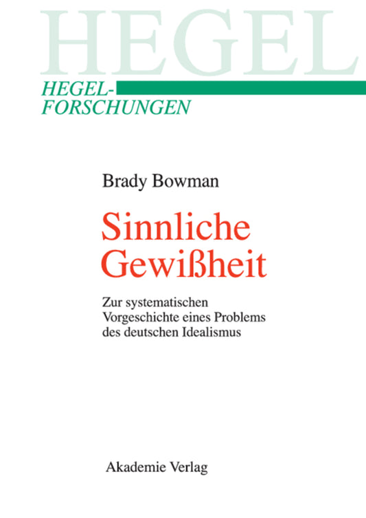 Sinnliche Gewißheit