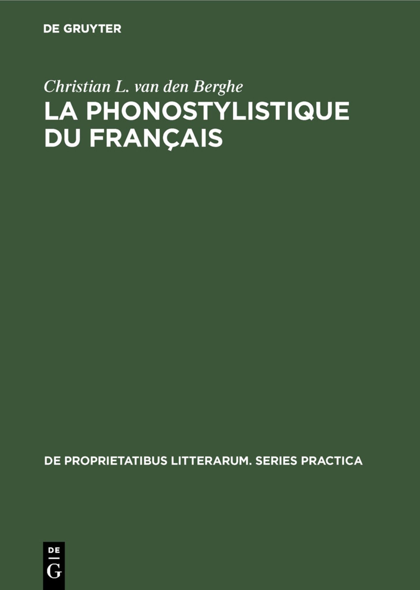 La phonostylistique du français