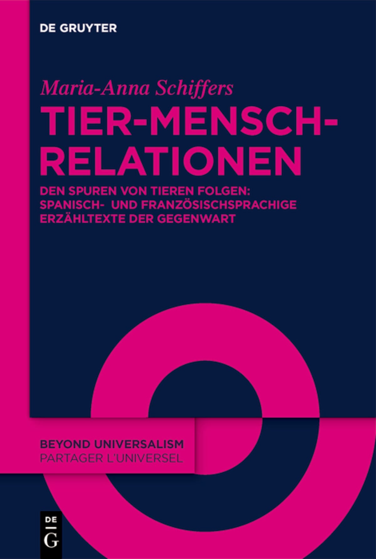 Cover image for Tier-Mensch-Relationen ISBN 9783111443850