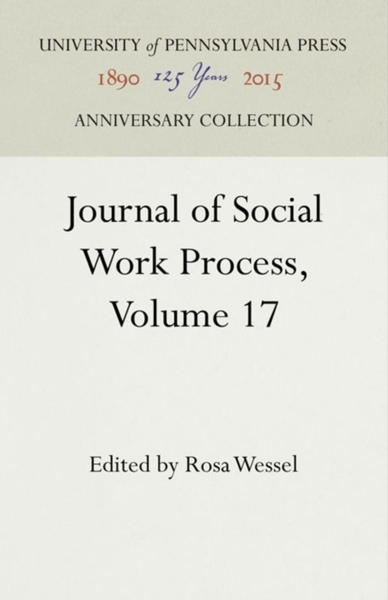 Cover image for Journal of Social Work Process, Volume 17 ISBN 9781512808612