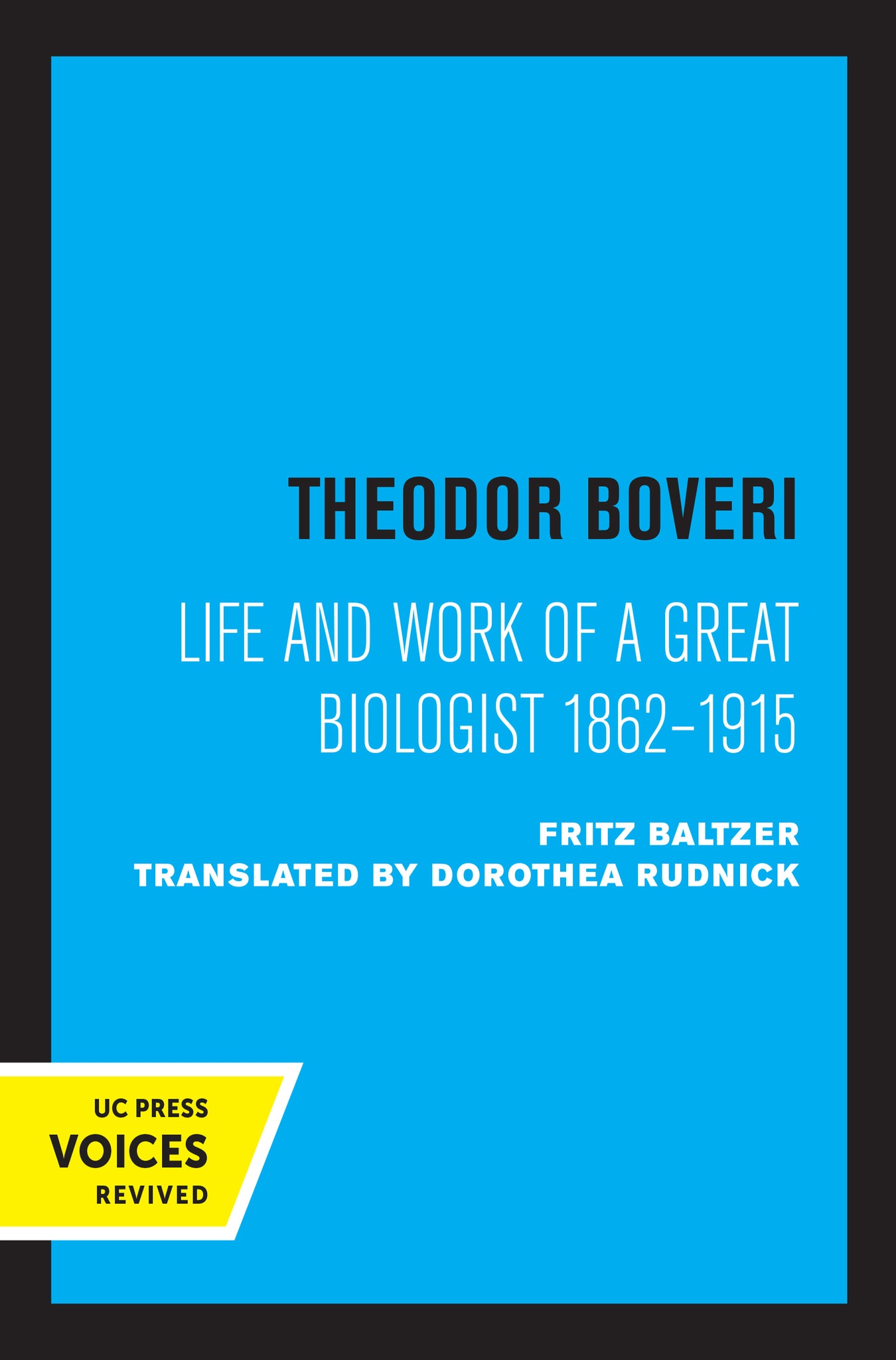 Cover image for Theodor Boveri ISBN 9780520328419