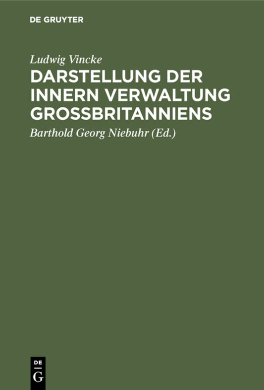 Darstellung der innern Verwaltung Großbritanniens