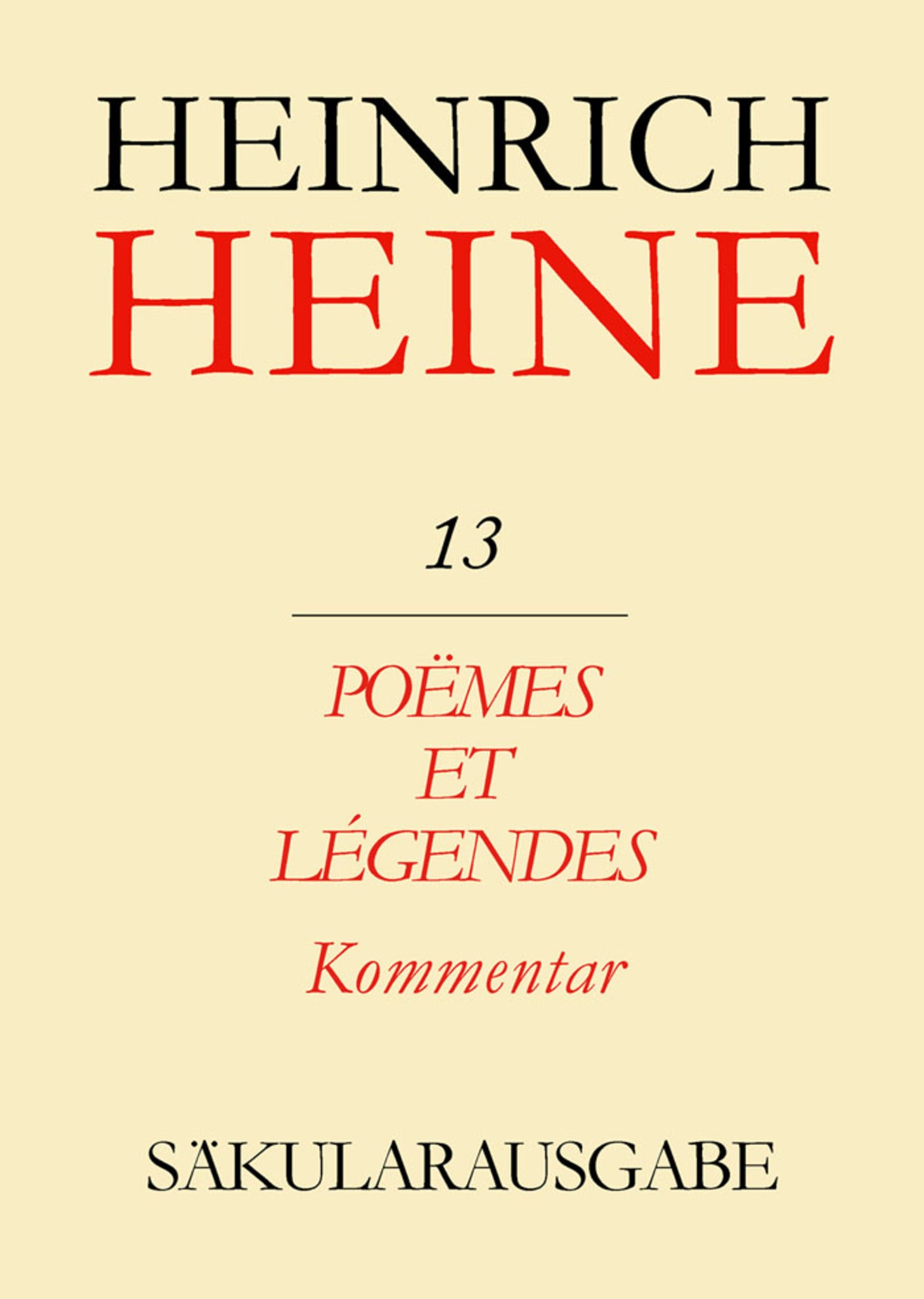 Poëmes et Légendes. Kommentar