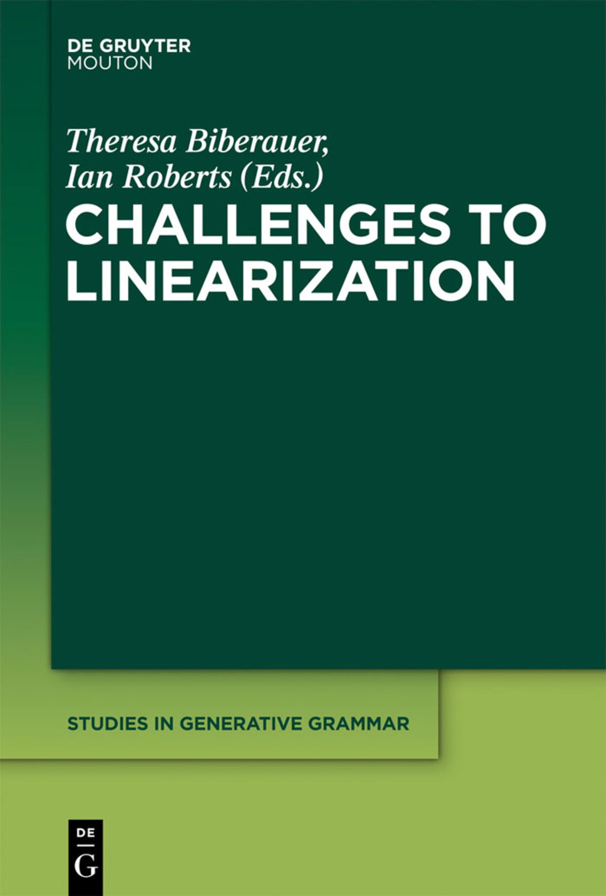 Cover image for Challenges to Linearization ISBN 9781614513100