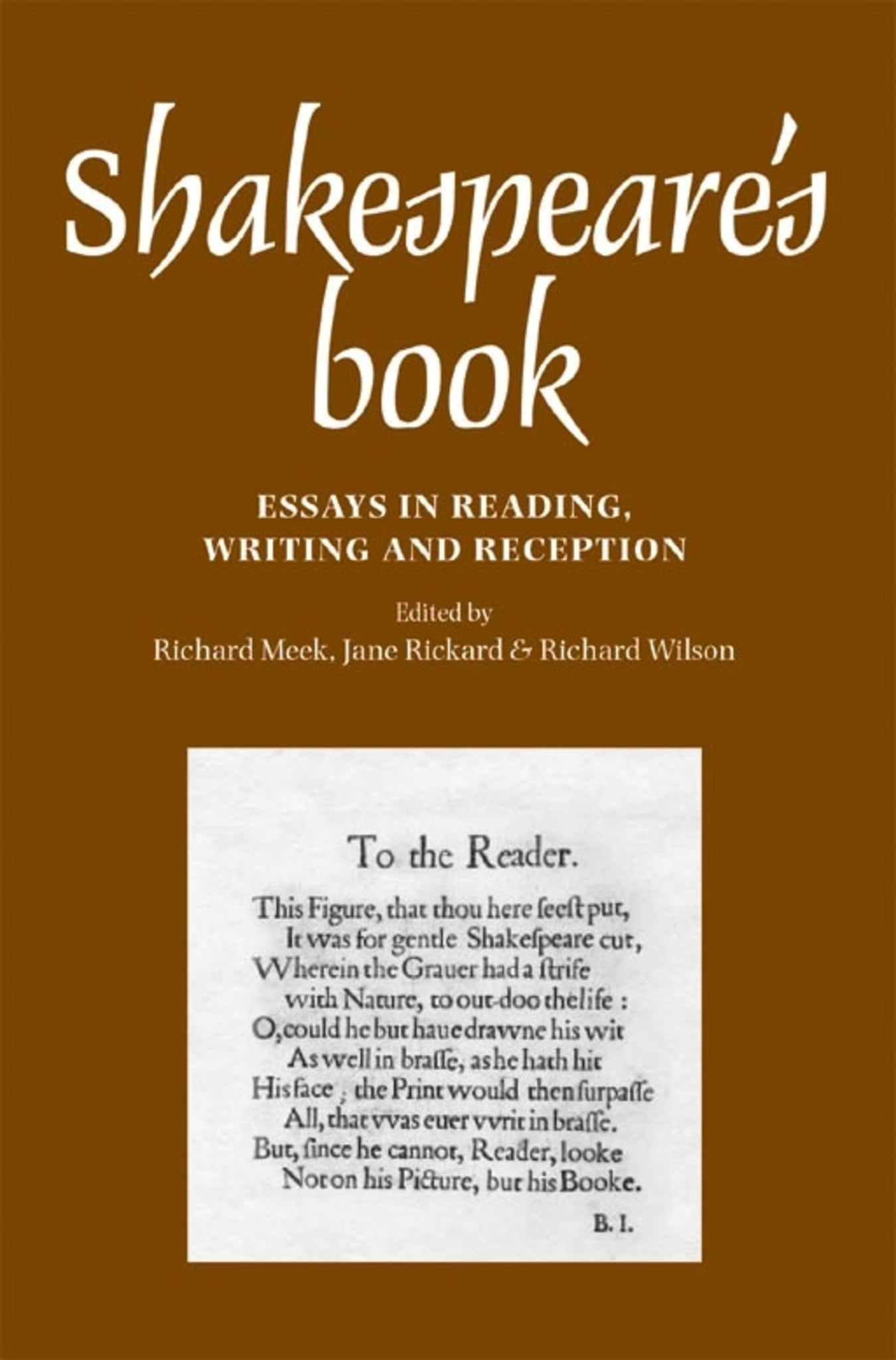 Cover image for Shakespeare's book ISBN 9780719085611
