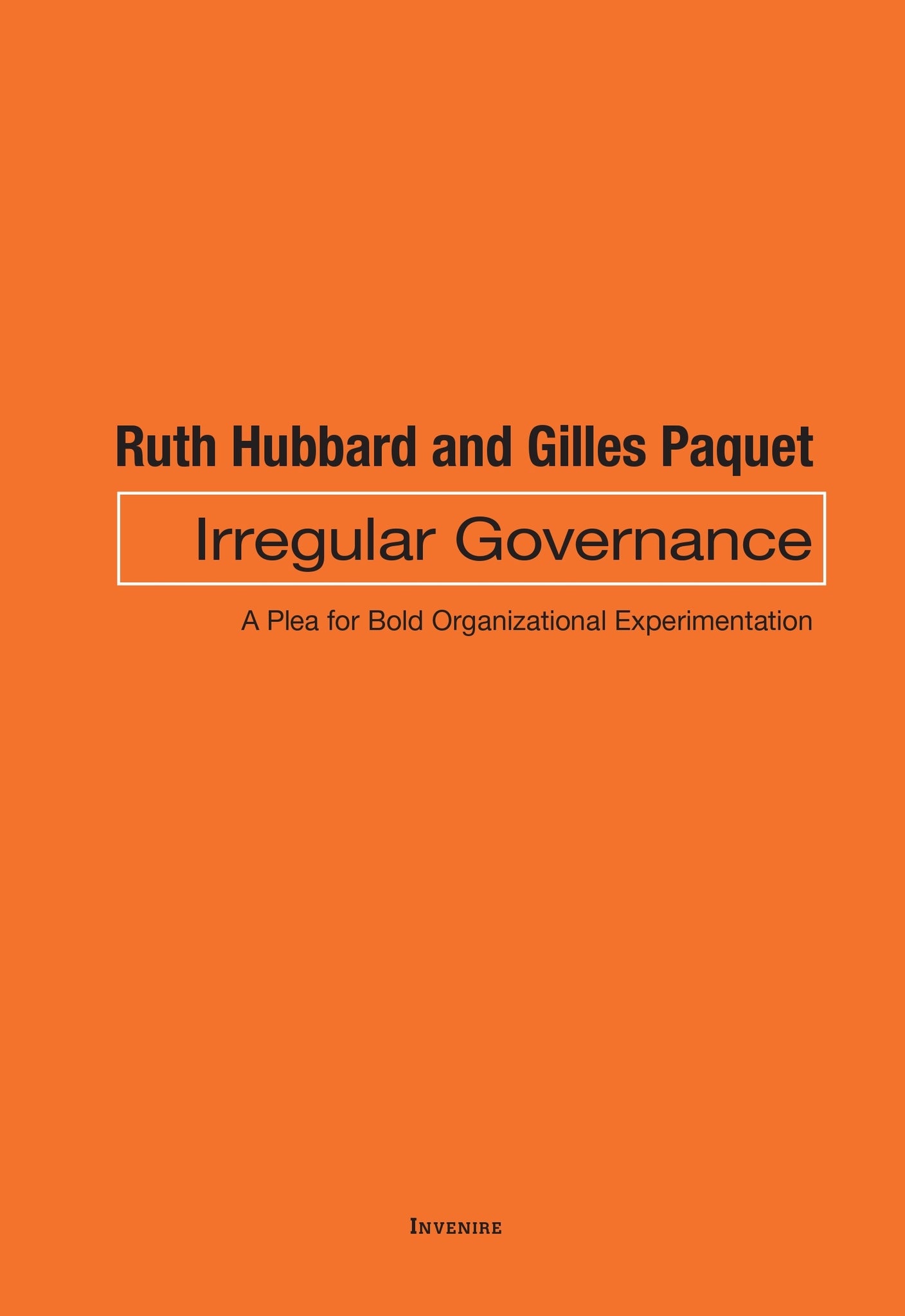 Irregular Governance