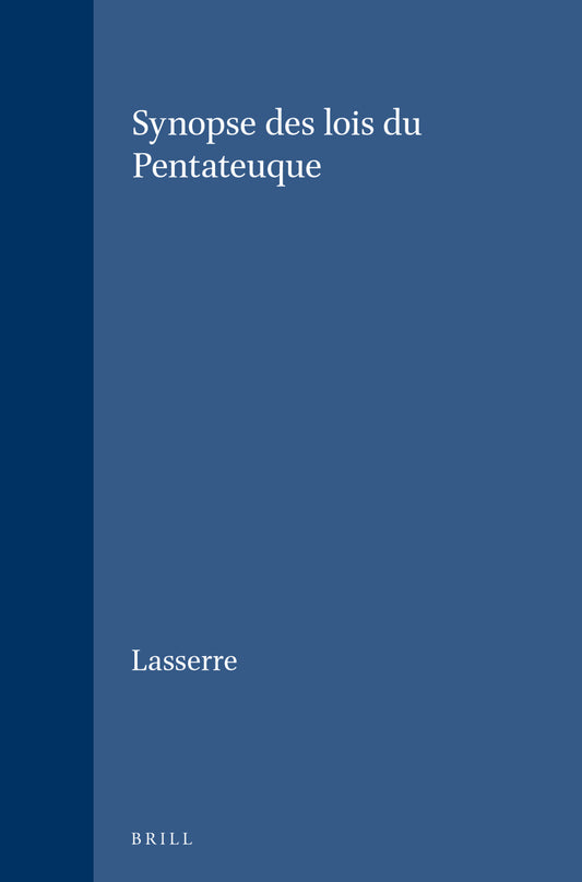 Synopse des lois du Pentateuque