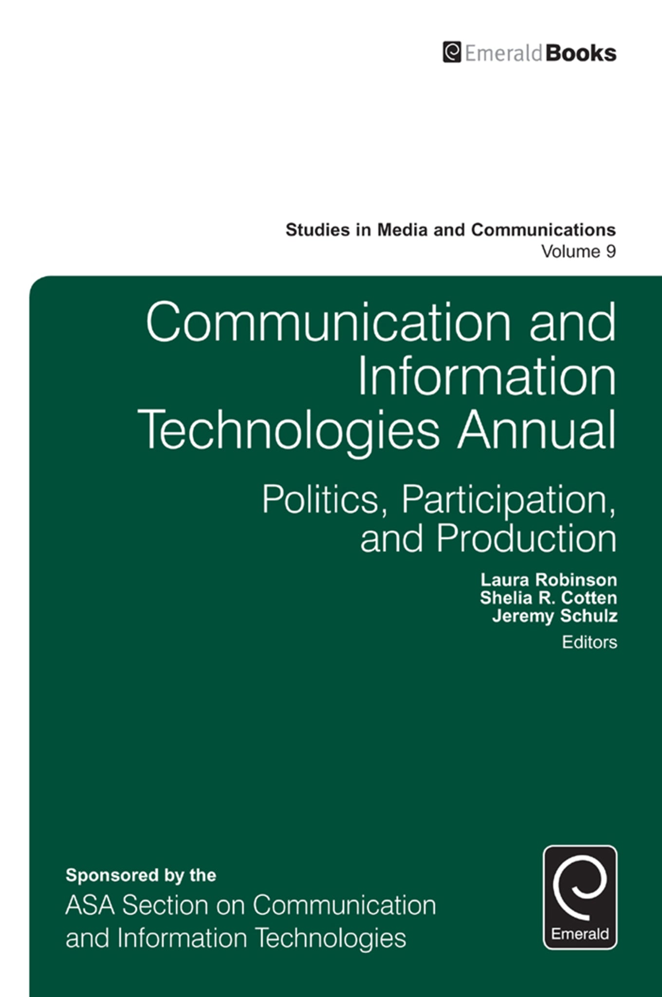 Cover image for Communication and Information Technologies Annual ISBN 9781784414542