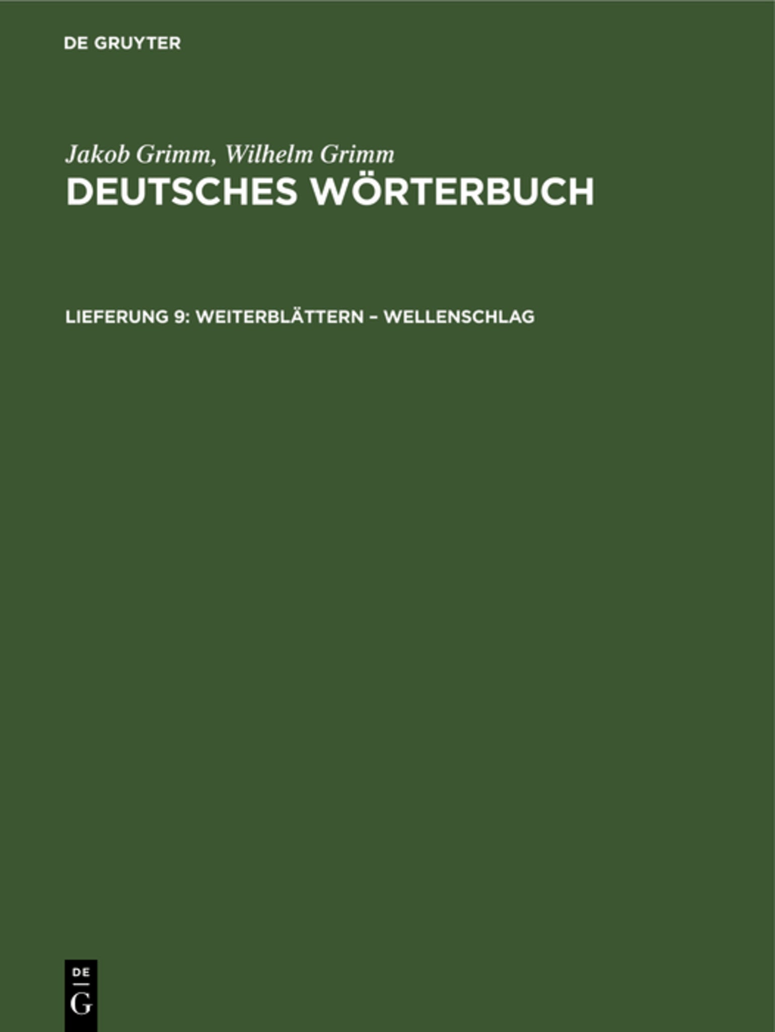 Weiterblättern – Wellenschlag