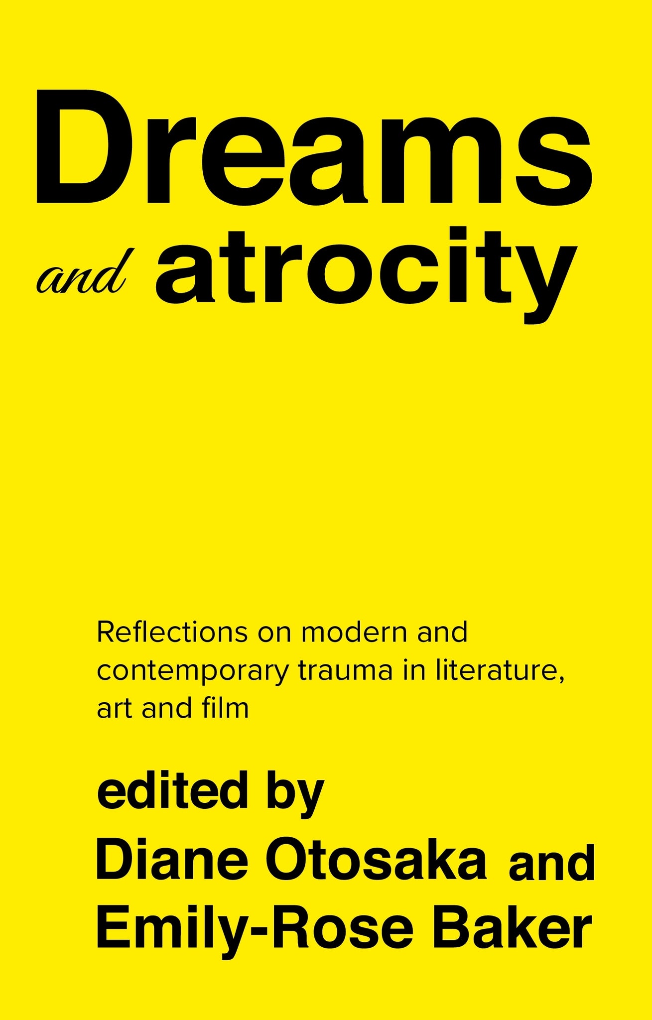 Cover image for Dreams and atrocity ISBN 9781526158079