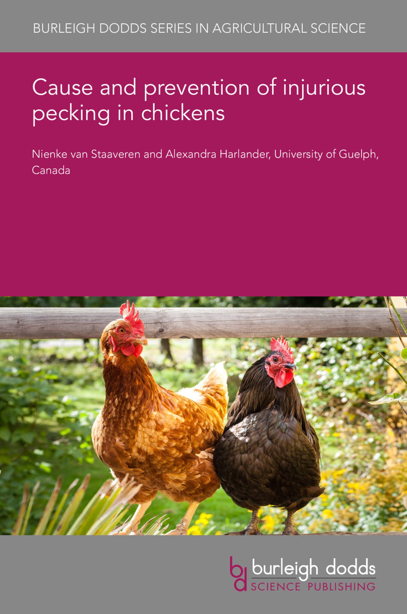 Cover image for Cause and prevention of injurious pecking in chickens ISBN 9781786768797