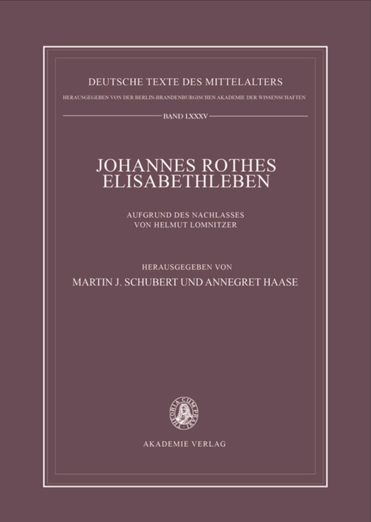 Johannes Rothes Elisabethleben