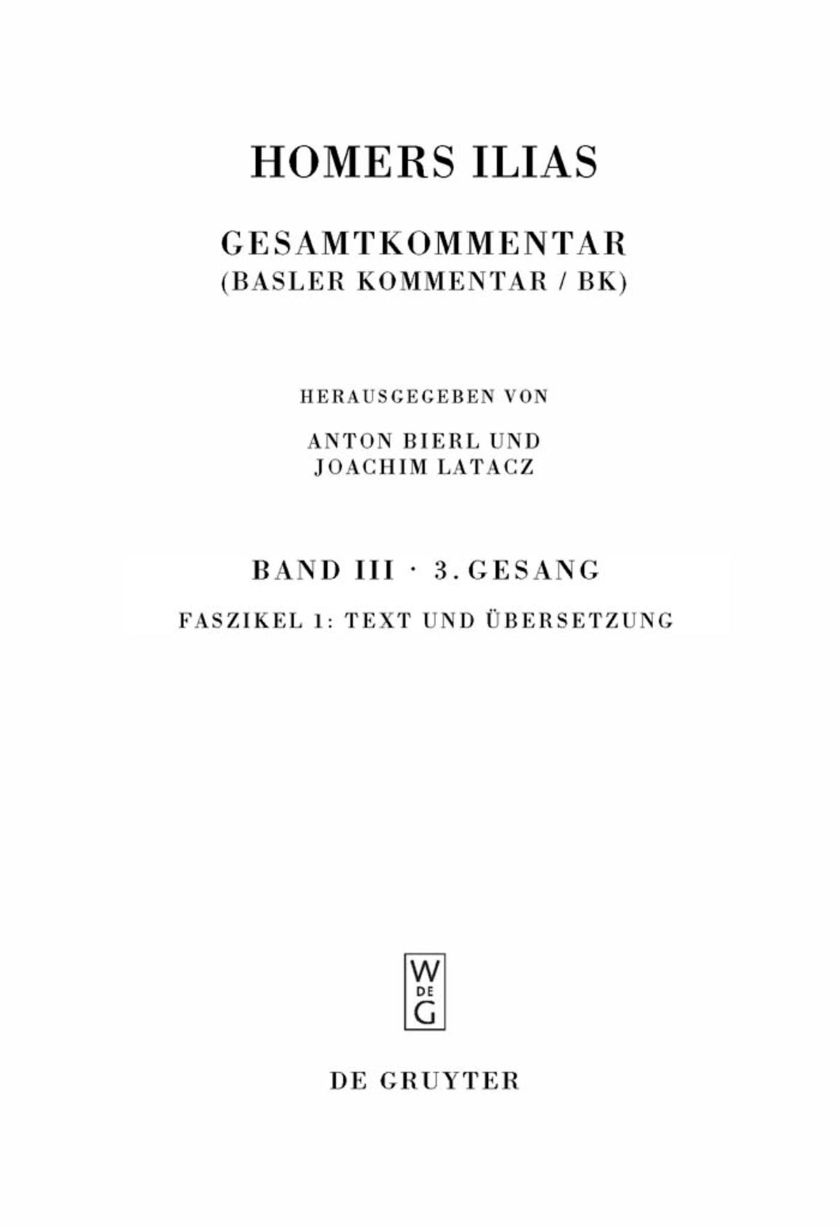 Text und Übersetzung