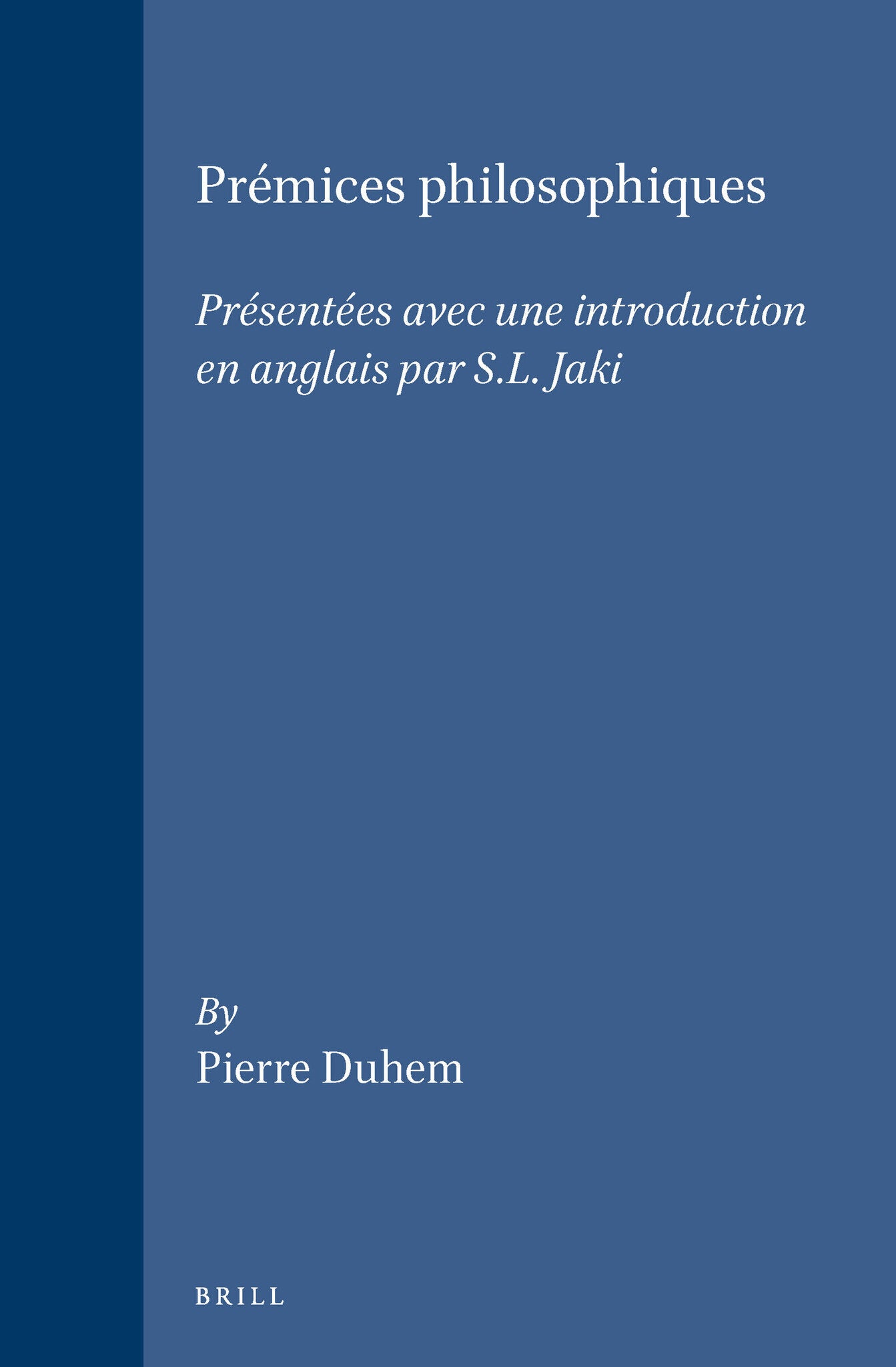 Prémices philosophiques