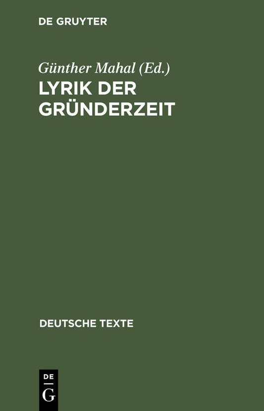 Lyrik der Gründerzeit